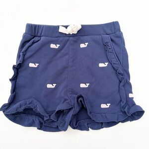 Vineyard Vines x target 2T whale print navy ruffle shorts